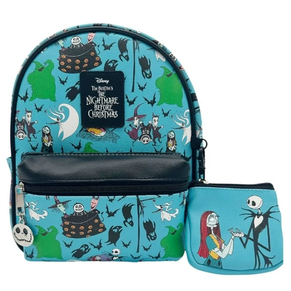 New Licensed Nightmare before Christmas  Mini Backpack Faux pebble leather